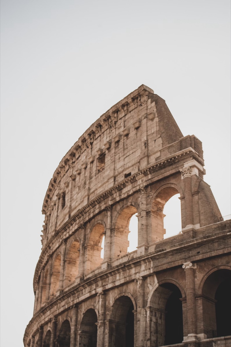 A photo of the Colosseum, original grade